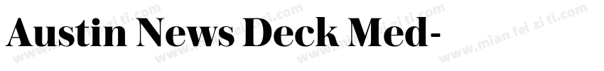 Austin News Deck Med字体转换
